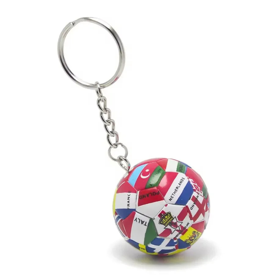 3D Sports Football Keychains Plastic Souvenirs PVC Keyring Men Soccer Fans Keychain Pendant Bag Hanging Decoration Fans Gift