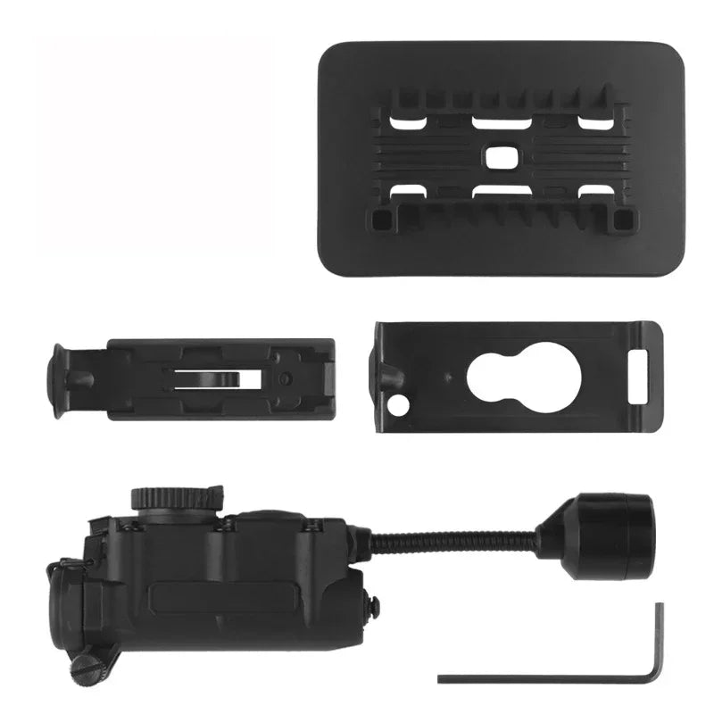 Tactical Helmet Lamp Head Lantern with Multi-color IR Light for Weapon Lights and Emergency Signal Outdoor Hunting Camping