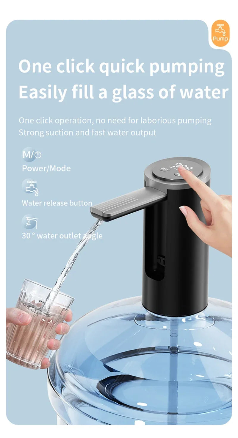 Xiaomi Automatic Water Dispenser Bottled Water Red Wine Pumping Water Electric Pump Bottle Charging Press Dispenser MIJIA NEW