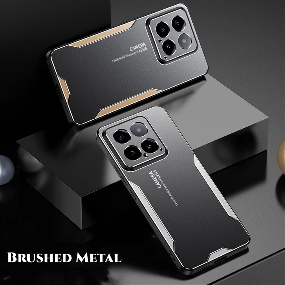 ShockProof Alloy Metal Case For Xiaomi 15T 13T 14T 12T 11T 12X 15 14 13 12 Mi 11i 10T Pro Ultra Silicone Back Cover Shell Cases