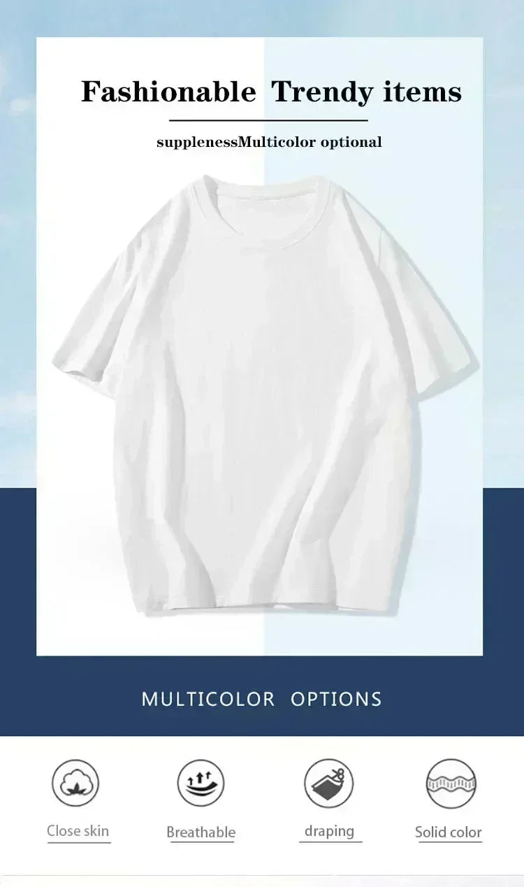 Marvel Men's and Women's T-shirts Captain America Summer Spring and Autumn New Classic Oversized Sporty Trendy Short-sleeved