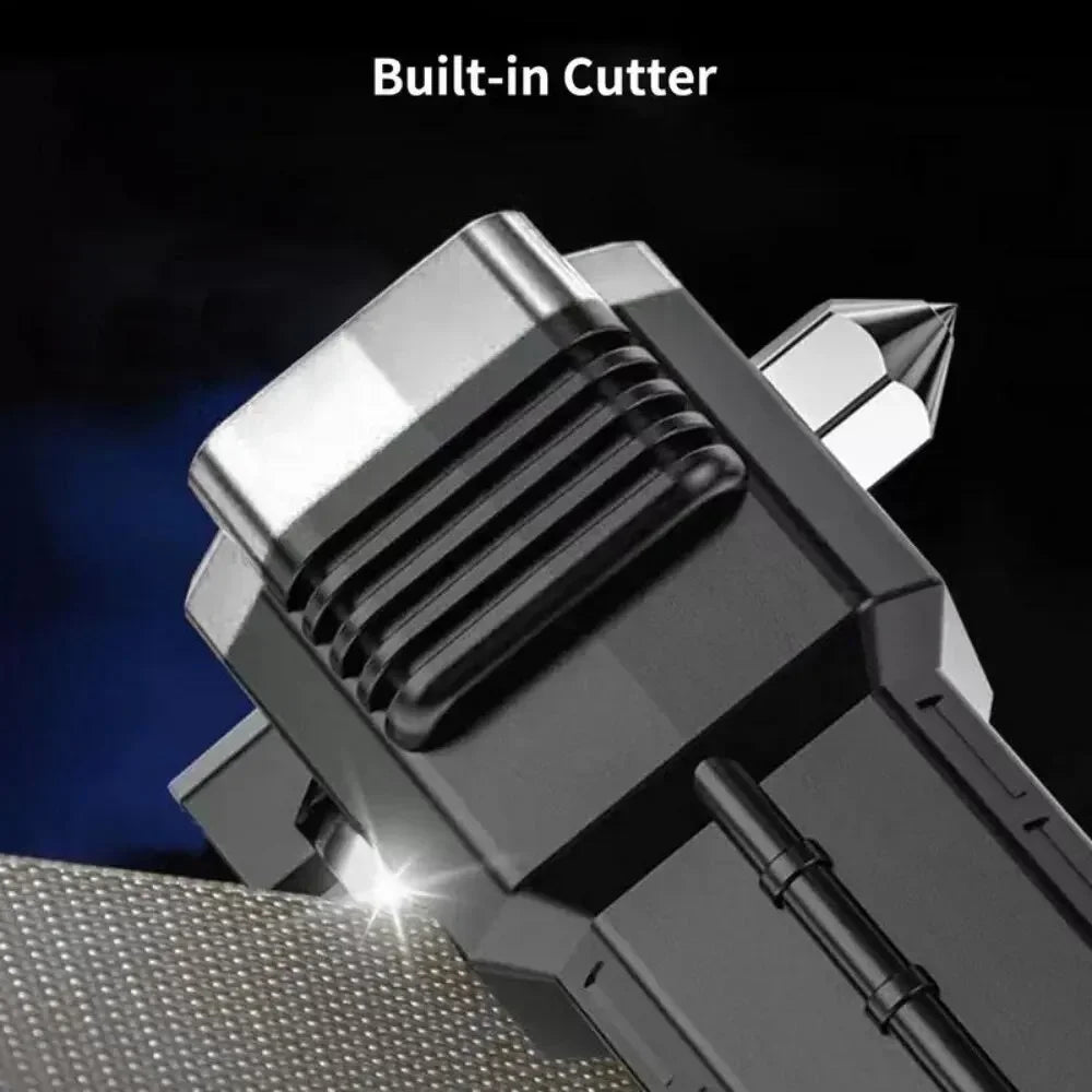 Tactical Flashlight 10000 Lumens - Telescopic Self Defense Baton with Stun Gun & USB-C Fast Charging (IPX7)