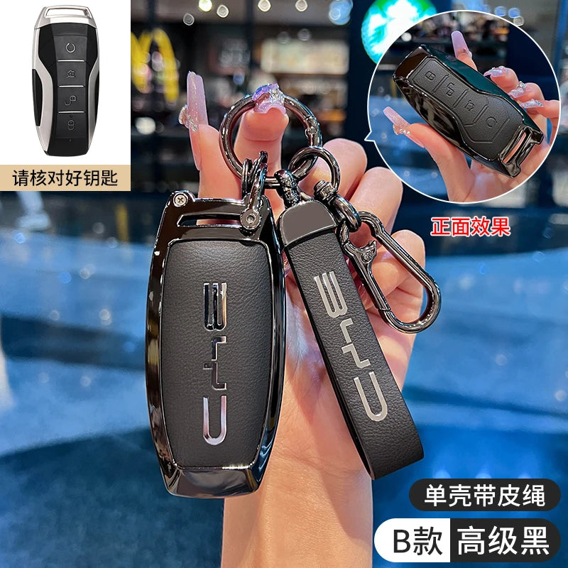 Car Accessories Key Case Holder Cover Buckle For BYD Atto 3 Han EV Dolphin Durable Second Song Pro Tang Dm QIn PLUS MAX Yuan