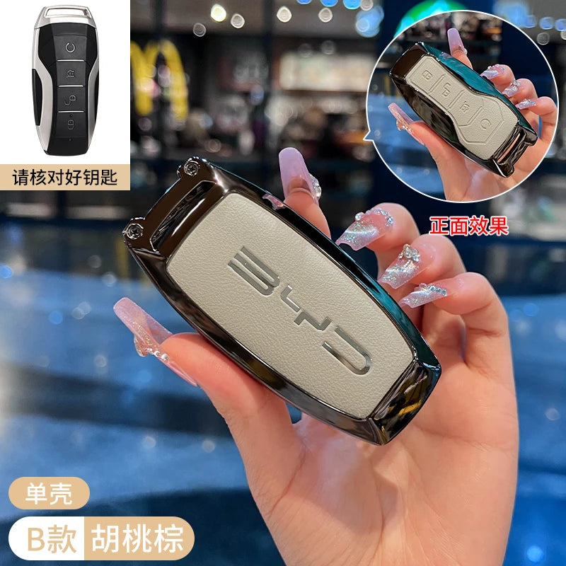 Car Accessories Key Case Holder Cover Buckle For BYD Atto 3 Han EV Dolphin Durable Second Song Pro Tang Dm QIn PLUS MAX Yuan