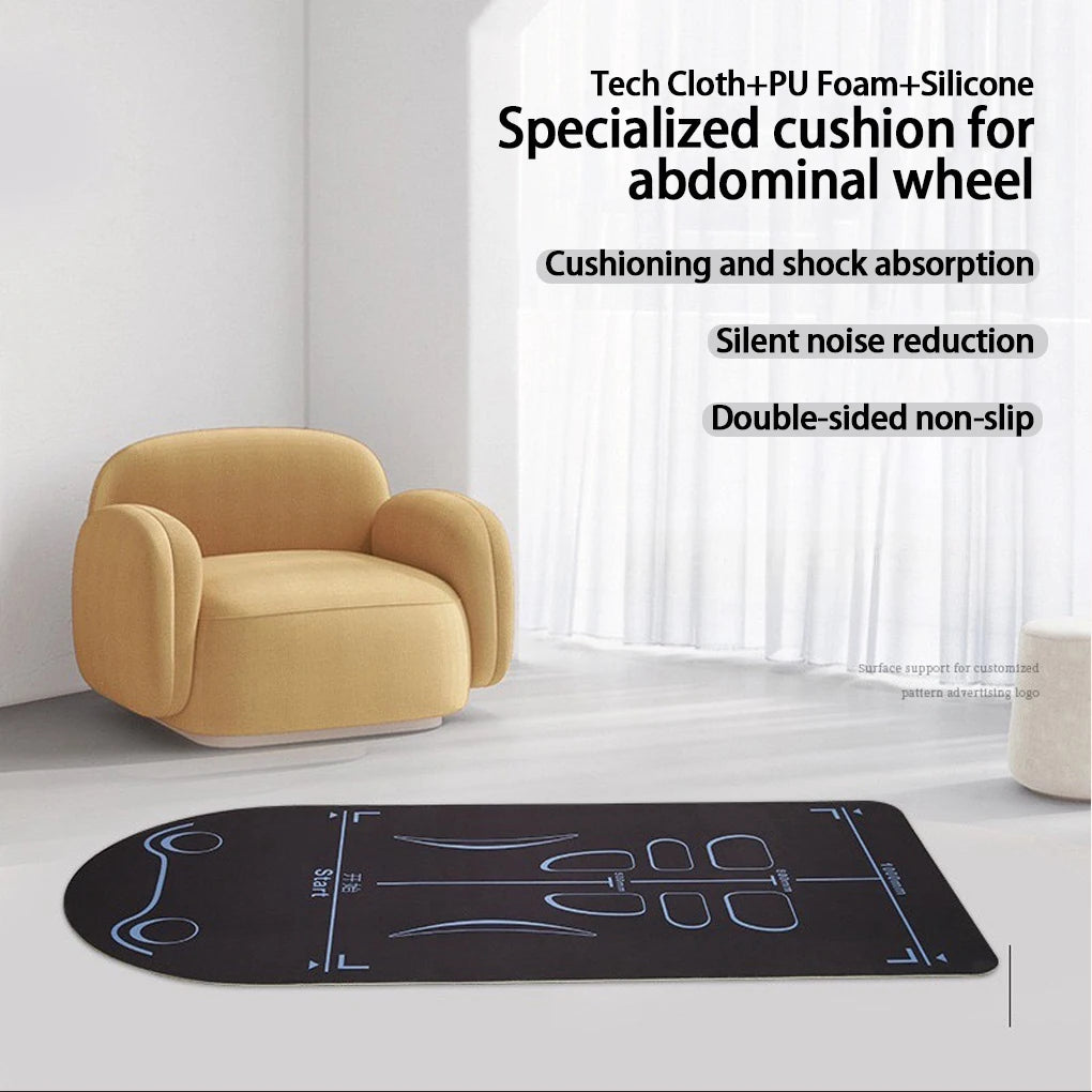 Yoga Mat Shock Anti-skid Gymnastics Mat Silent Kneeling Pad Gym Mat For Indoor Fitness Abdominal Training Core Workout Pilates