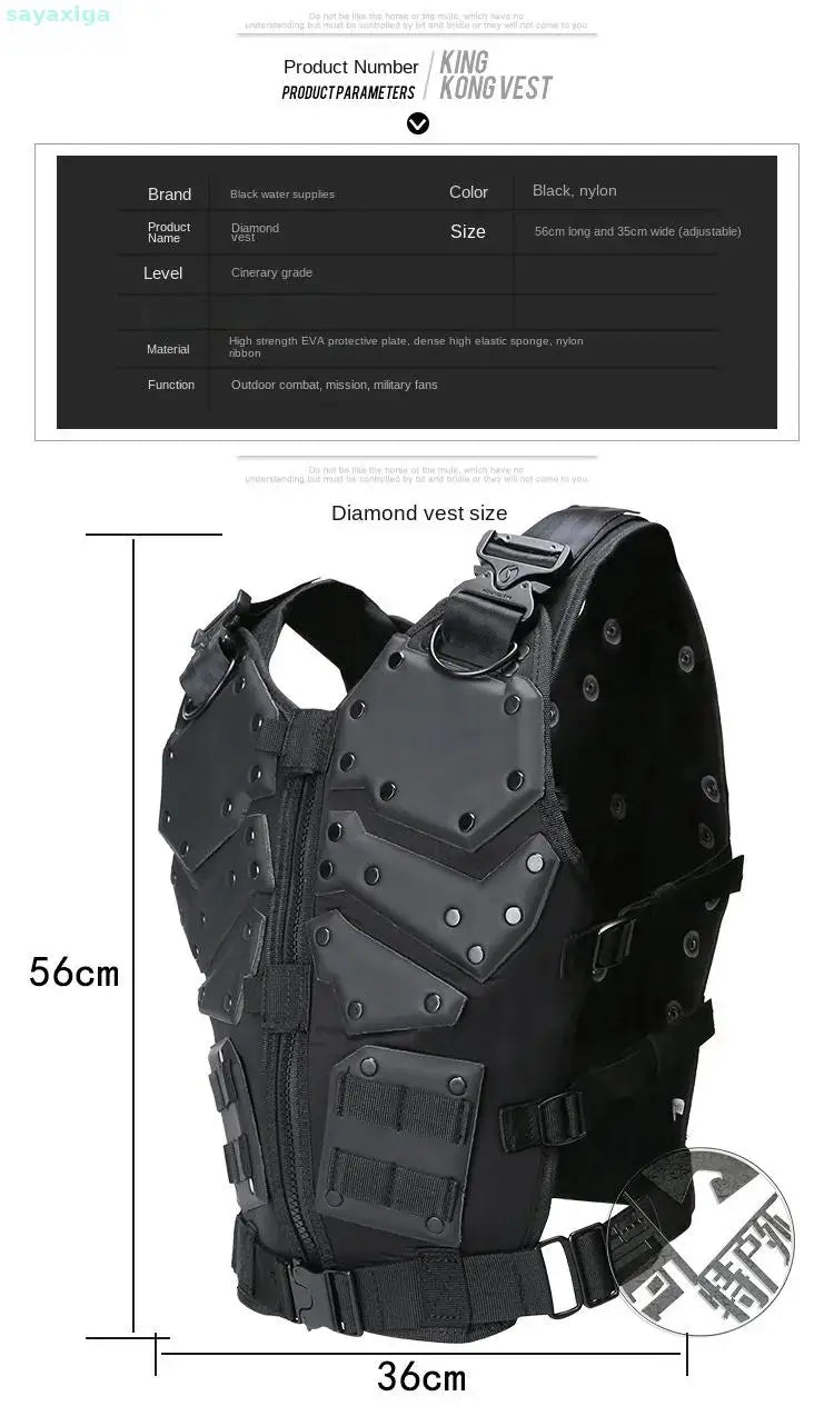 Tactical Vest Tmc Special Forces Outdoor Multi-purpose Cs Protective Combat Self Defense Security Vest Eva Molle Safety