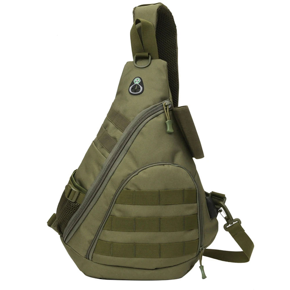 Tactical Chest Bag Outdoor Backpack Crossbody Sling Shoulder Bag Rucksack for Outdoor Hunting Camping Hiking