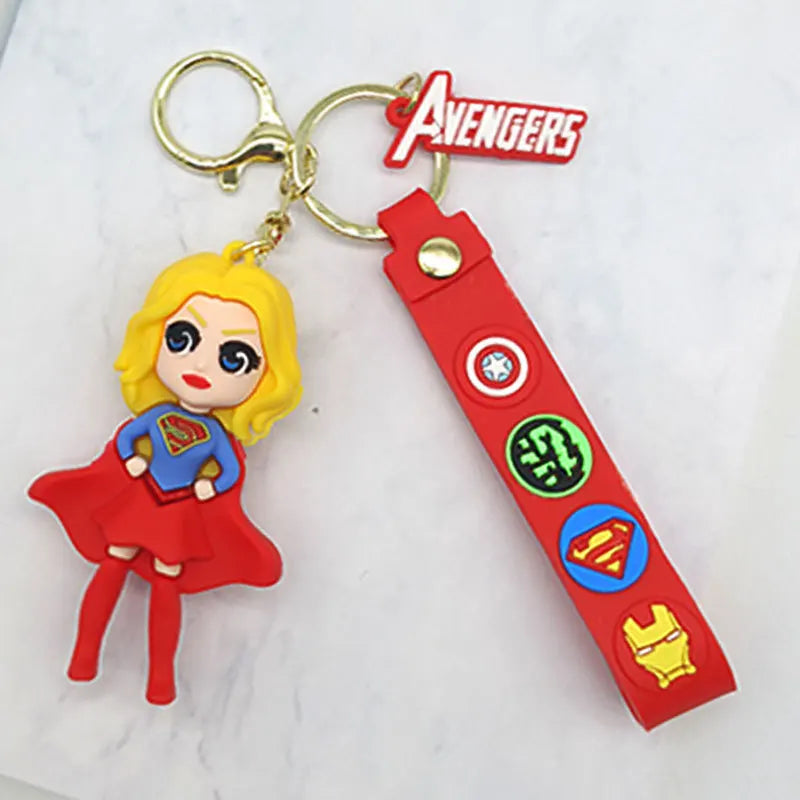 Fashion Cartoon Keychain Cute Gilr Fantasy Key Chain Women Bag Pendant Ornaments Girlfriends Car Keyring Gifts Accessories