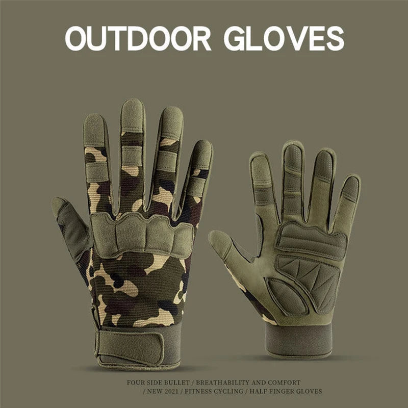 Tactical Gloves Touchscreen Sports Fitness Hunting Full Finger Hiking Gloves Protective Gear Special Gloves