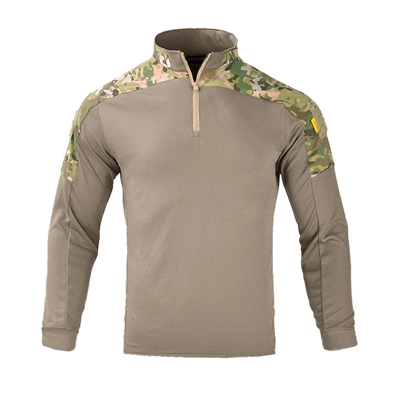Tactical Shirts for Men Quick Drying Shirt Summer Outdoor Sports Camping T Shirt Military Hiking Breathable Hiking Long Sleeve