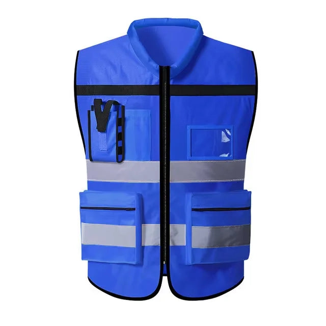 Safety Vest Construction Clothes High Visibility Vest Working Clothes Sports Outdoor Safety Clothing