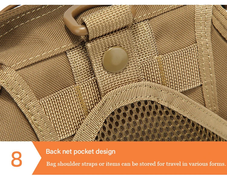 Military Tactical Backpack Shoulder Bag  Chest bag Men Outdoor Hiking Camping  Army Hunting Fishing Pack Sling Molle Usb bag bag