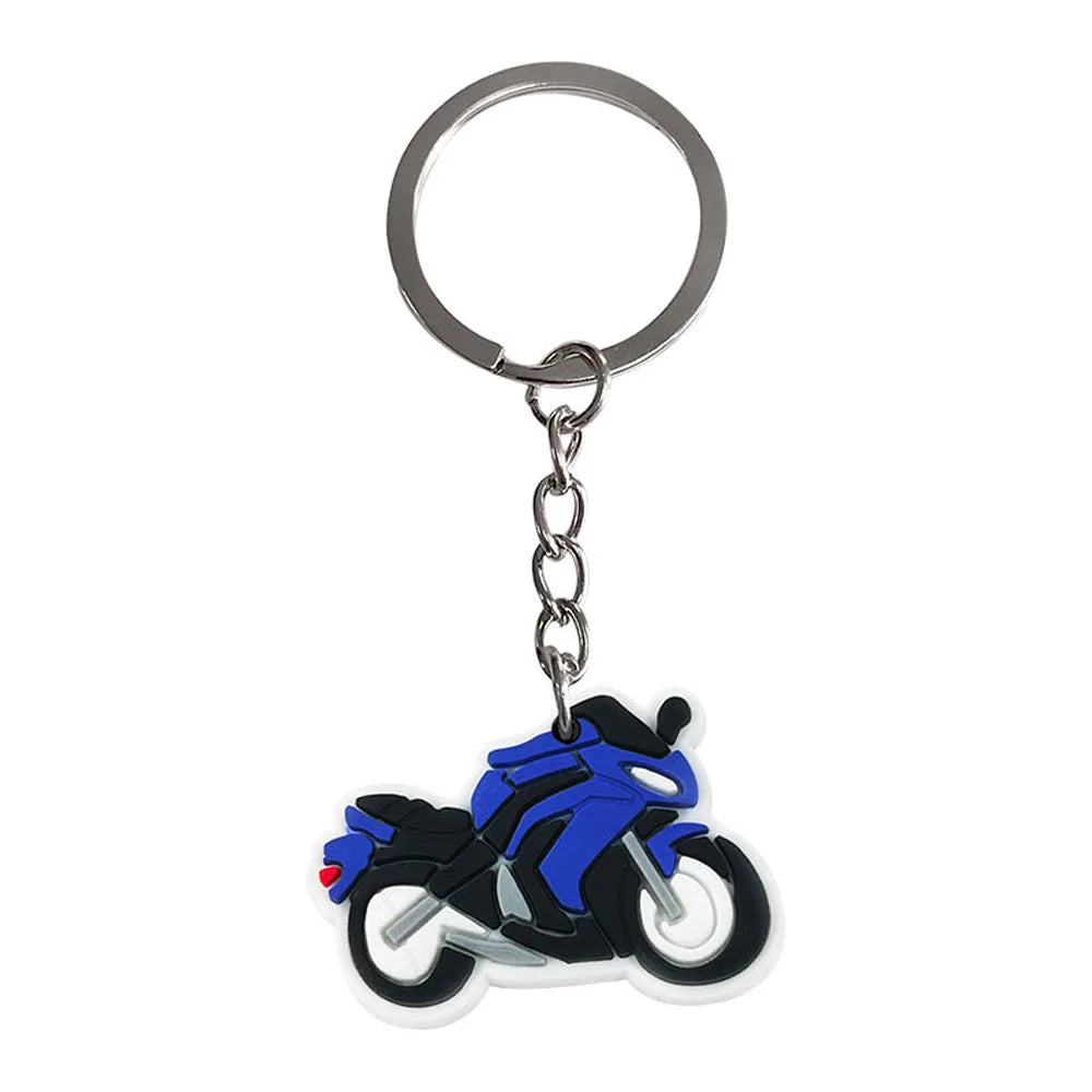 1-9pcs Mini motorcycle pendant, PVC material car keychain, motorcycle pendant, keychain, personalized gift