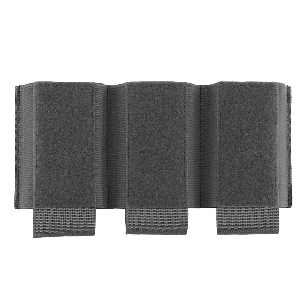 Tactical triple magazine pouch, shooting vest insertable magazine bag, 5.56 7.62 M4 M16 AK rifle mag pouch and magazine holder