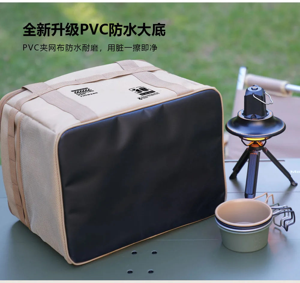 30-42L Tactical Camping Storage Bag - Insulated Folding Box for Picnic, Tableware & Field Equipment Waterproof