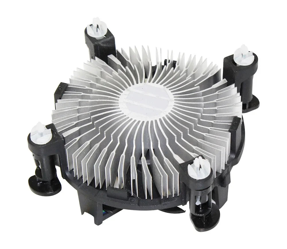 CPU Cooler Aluminum With 3.5-Inch Fan, 4-Pin Connector For Office PC Computer Intel Core I3/i5/i7 Socket 1150/1155/1156