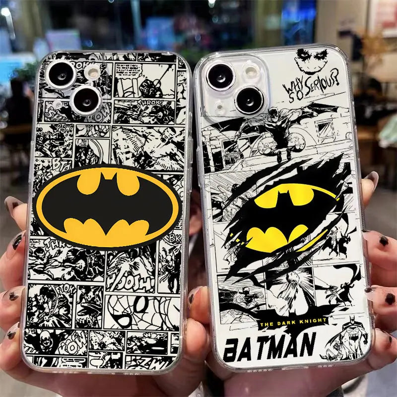 B-Batman Hero Logo Phone case for iPhone 16 15 14 13 12 11 Plus Pro ProMax 13 12 Mini X XS Max XR 7 8 SE cases