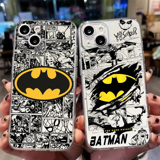 B-Batman Hero Logo Phone case for iPhone 16 15 14 13 12 11 Plus Pro ProMax 13 12 Mini X XS Max XR 7 8 SE cases