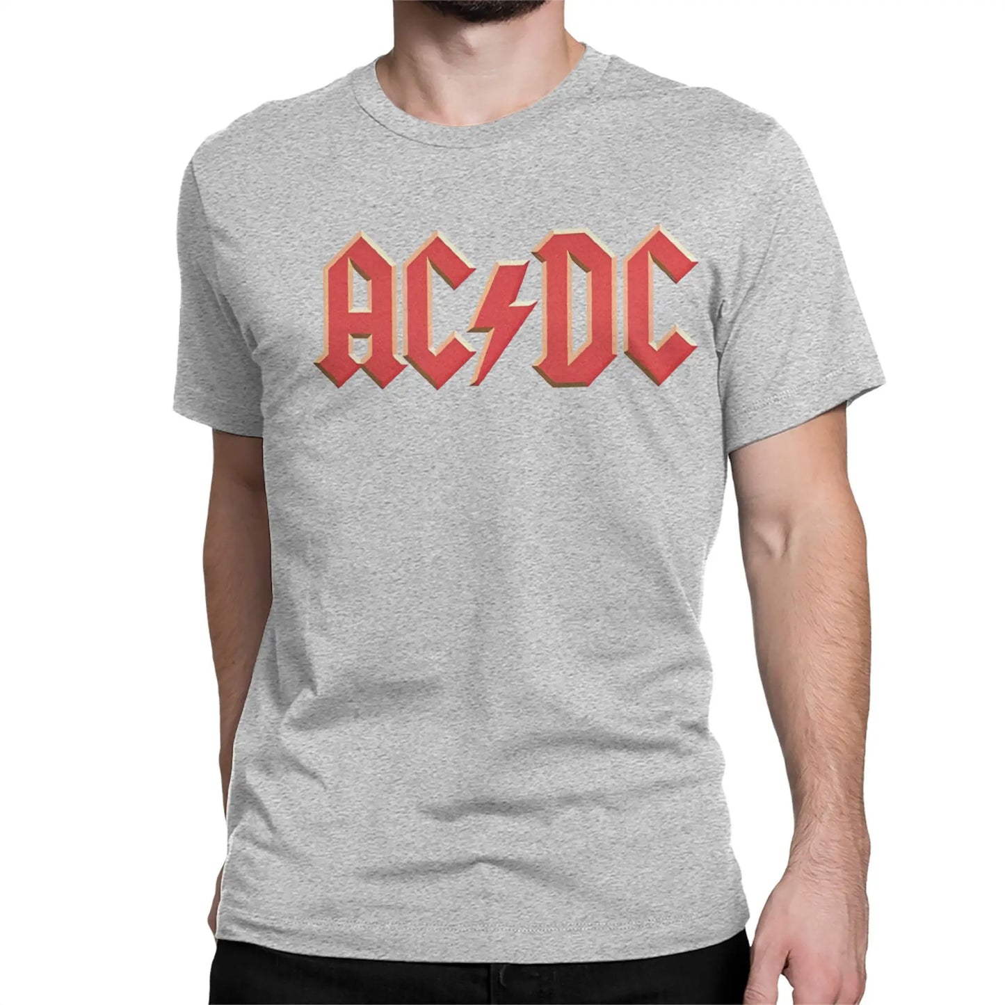 Classical AC Rock Band DC Logo T-Shirt for Men Women Round Collar Cotton T Shirt Short Sleeve Tees Party Clothing