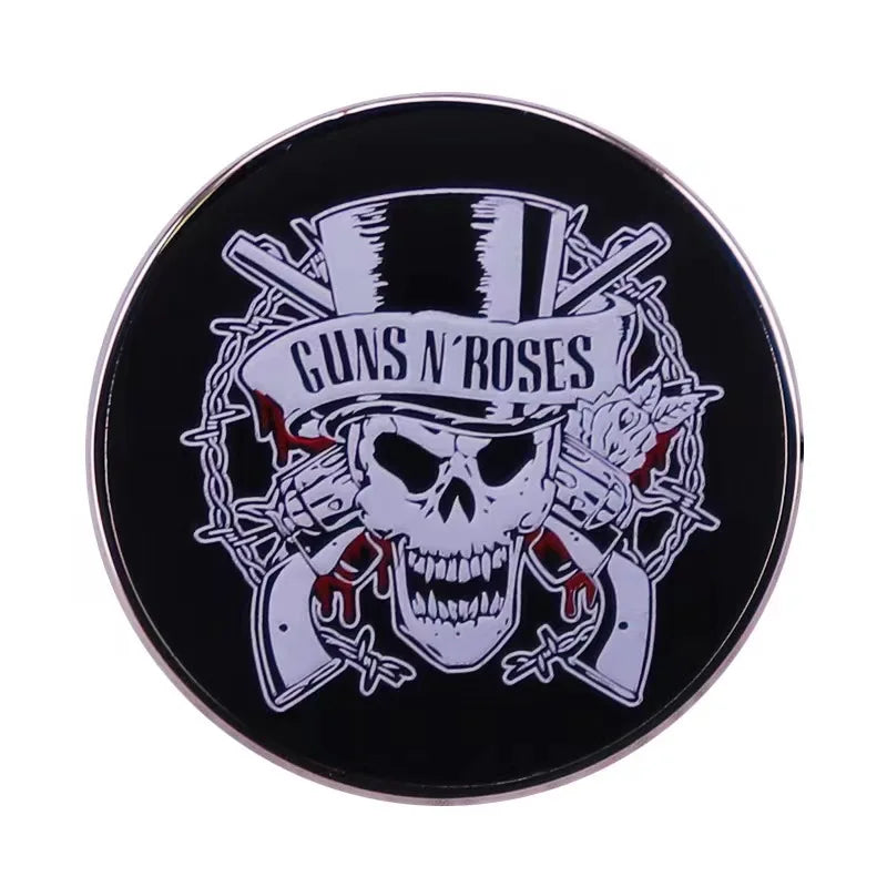 Pop Rock Band Pin Music Album Song Lyrics Brooch Punk Badge Fan Friend Collection Medal Clothing Accessories Wholesale