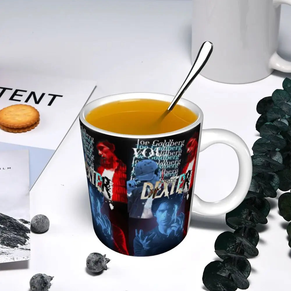 Customized Dexter Morgan Mugs DIY Movie Ceramic Milk Tea Coffee Cup