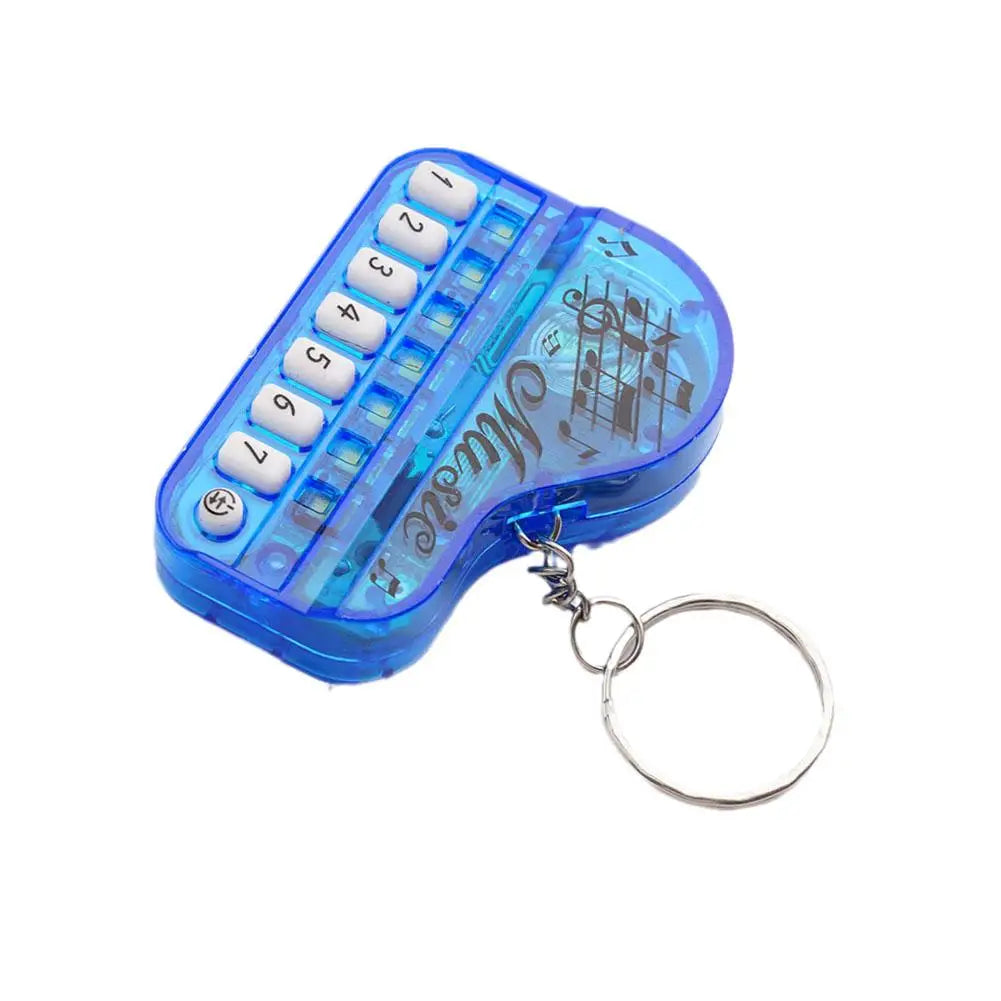 Piano Keychain Musical Instrument Toy Portable Mini Playable Keyboard Piano Jewelry Friend Music Gift Keychain Lover Electr I1K9