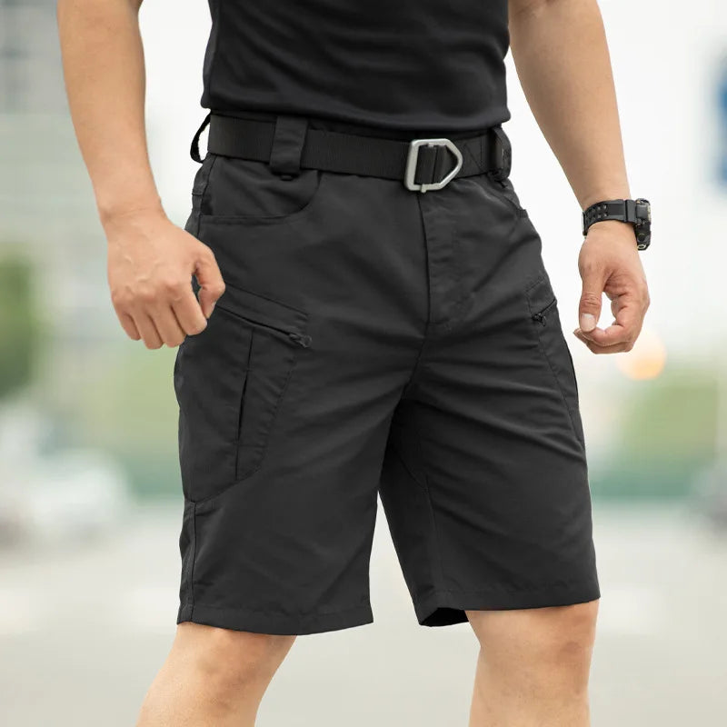 Tactical Work Shorts for Men Outdoor Casual Military Combat Hiking Cargo Shorts with Multi-Pocket Quick Dry Fishing Cargo Shorts