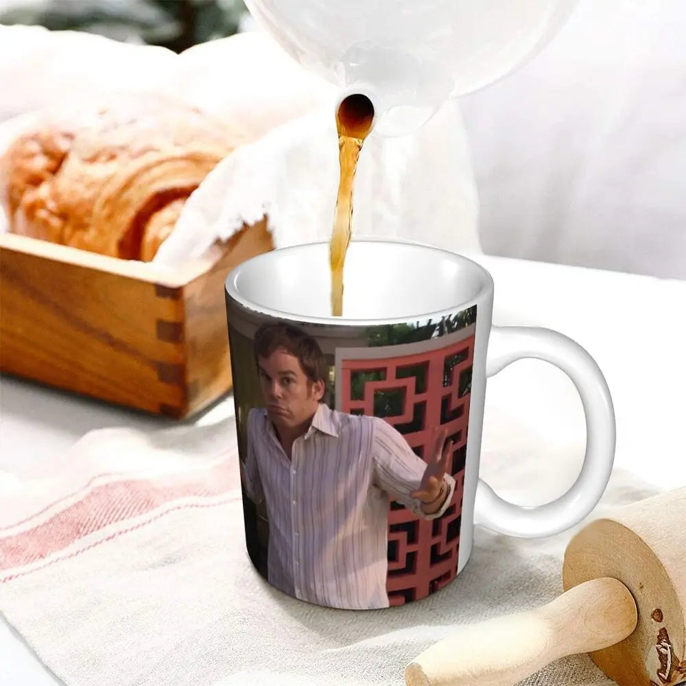 Customized Dexter Morgan Mugs DIY Movie Ceramic Milk Tea Coffee Cup