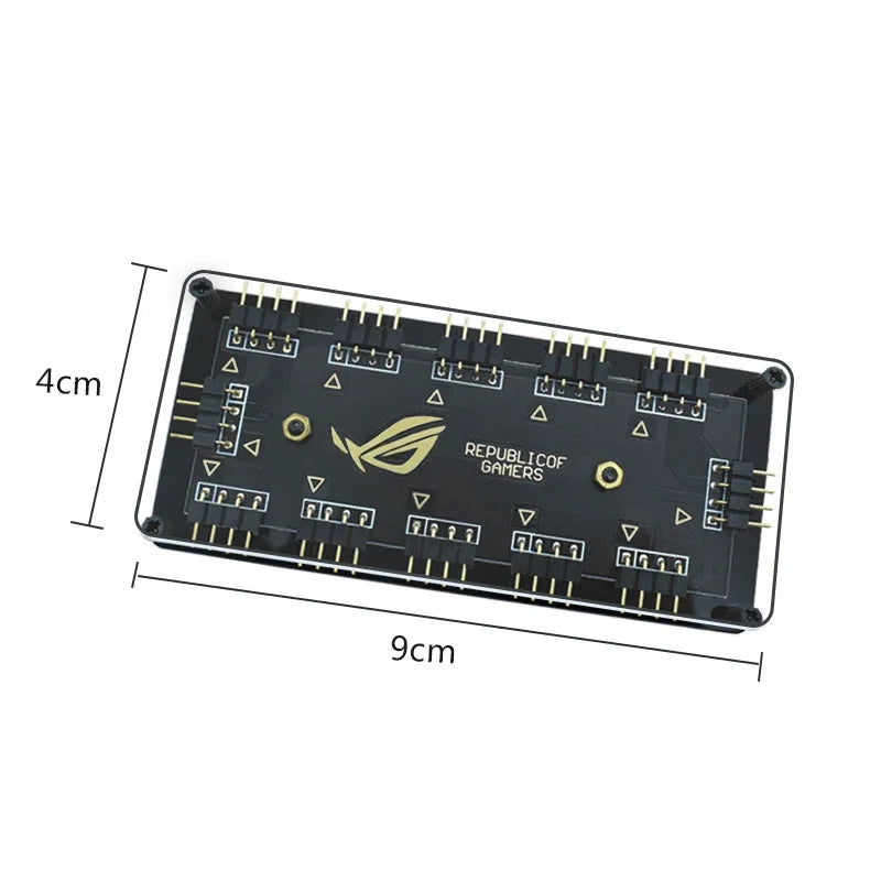 5V 12V 3 4 Pins RGB Connector 4pin 3pin RGB Wire Splitter Extension Cable for Computer Fan Motherboard AURA RGB LED Tape Light