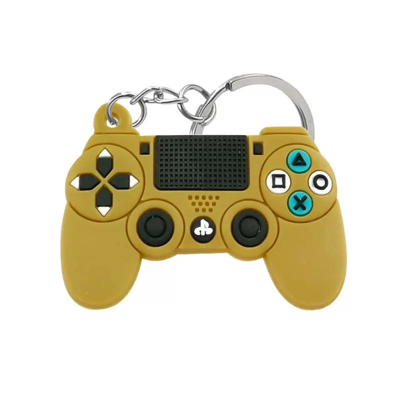 1PCS PVC Game Machine Keychain & Keyring Cute Gamepad Joystick Key Chain PS4 Game Console Jewelry Bag Car Hanging Accessories