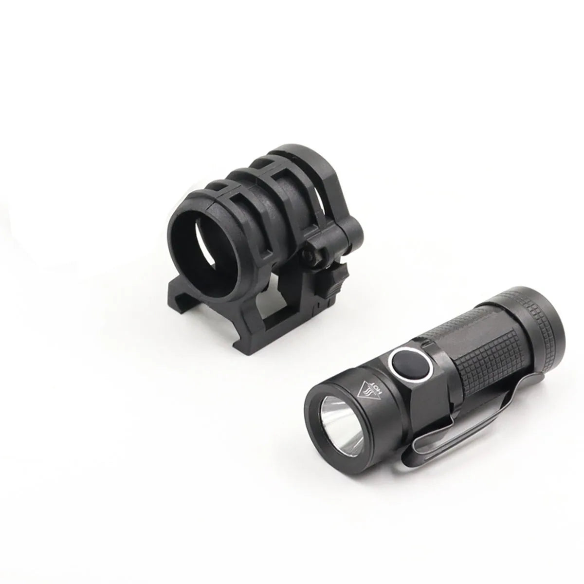 Tactical Helmet Light FAST Helmet Flashlight Strobe Telescopic Zoom Survival Safety Lamp With Hat Clamp Holder Camping Hunting