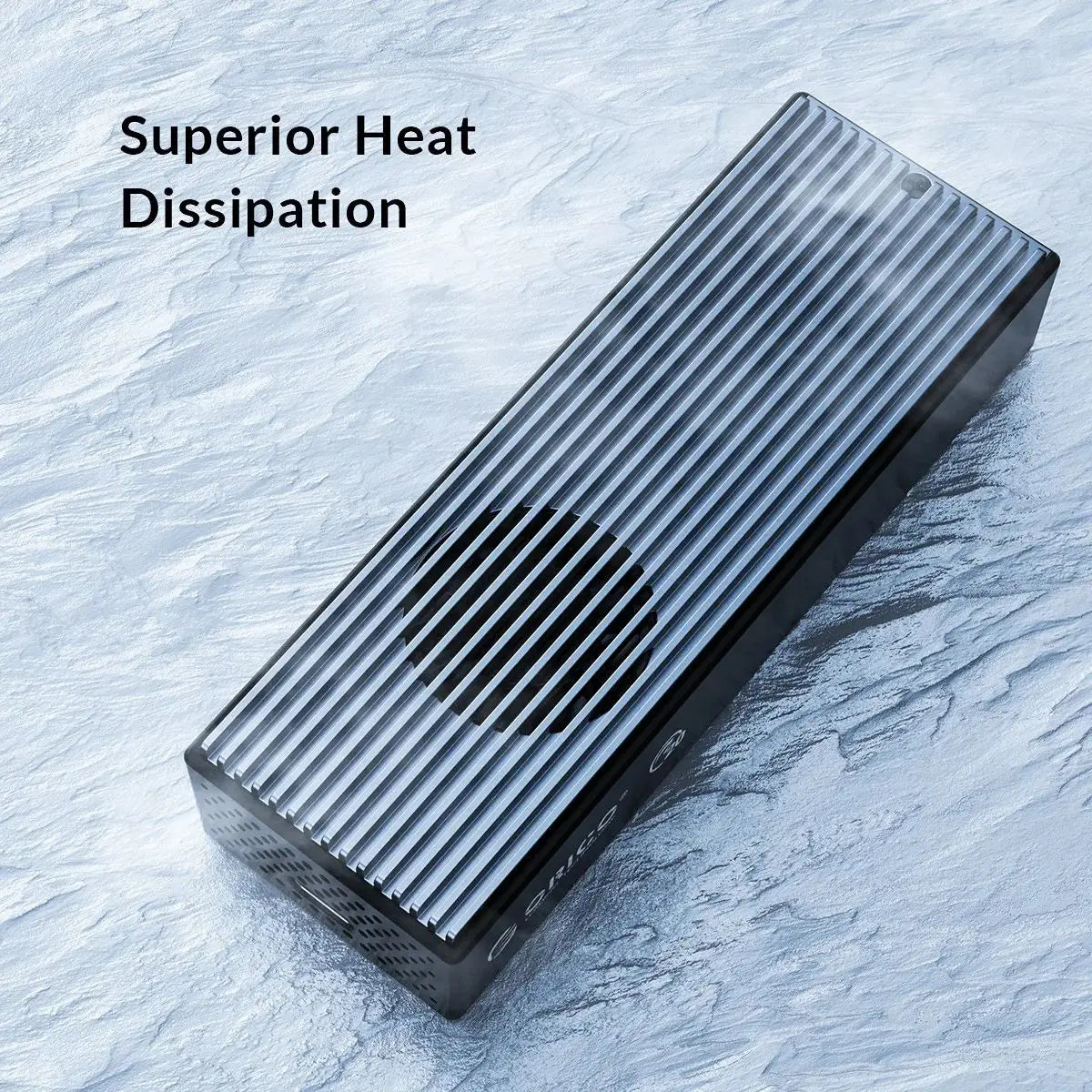 ORICO 20Gbps M.2 NVME SSD Case with Built-in Cooling Fan Type-C M2 NVME SSD Enclosure For M.2 NVME 2230 2242 2260 2280 SSD