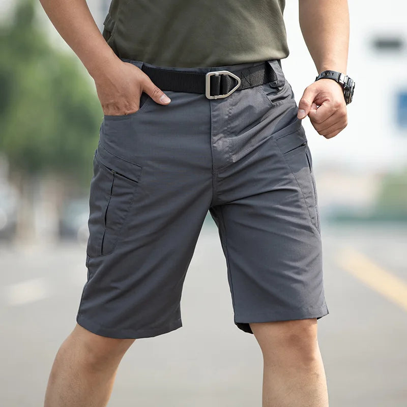 Tactical Work Shorts for Men Outdoor Casual Military Combat Hiking Cargo Shorts with Multi-Pocket Quick Dry Fishing Cargo Shorts