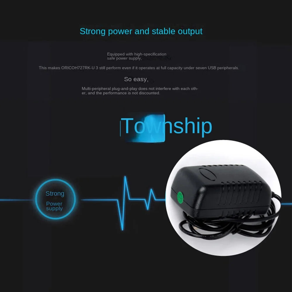 ORICO USB HUB Multi USB 3.0 Splitter,7 Ports USB 3.0 HUB,5Gbps, High Speed,OTG Adapter for PC,Computer Accessories,Macbook Pro