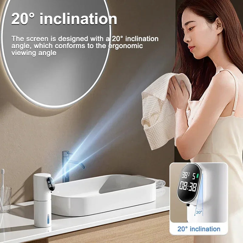 Xiaomi Automatic Soap Dispenser Touchless Foaming Soap Dispenser Smart Display USB Rechargeable Electric 5 Level Adjustable NEW