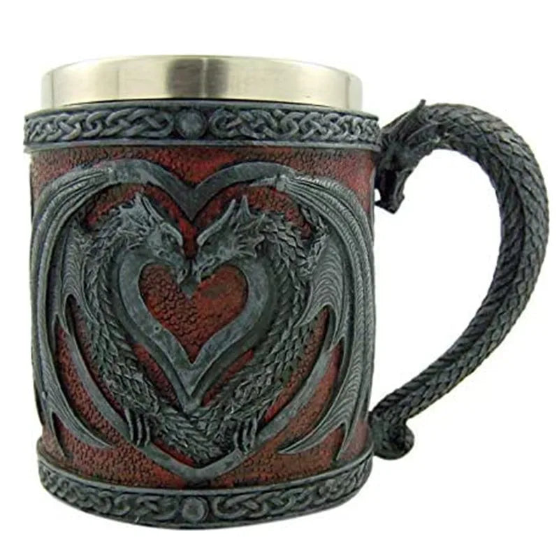 3D Retro Legionary Embossed Game Character Mug Gothic Dark Home Office Party Beer Coffee Cup Decorations Crafts Christmas Gifts