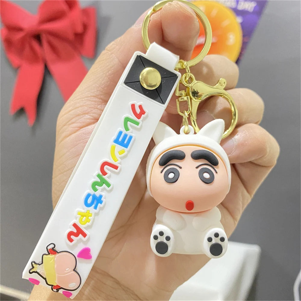 Fun Cute Cartoon characters Keychain Cute Doll Pendant Car Key Ring Ornaments Accessories Jewelry Gifts for Friends