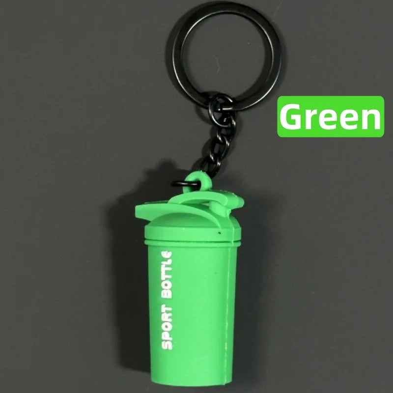New Mini Shaker Cup Keyring for Gym Lover Shaker Bottle Keychain 7 Color Silicone Gym Gifts Sport Water Bottle Bag Charm
