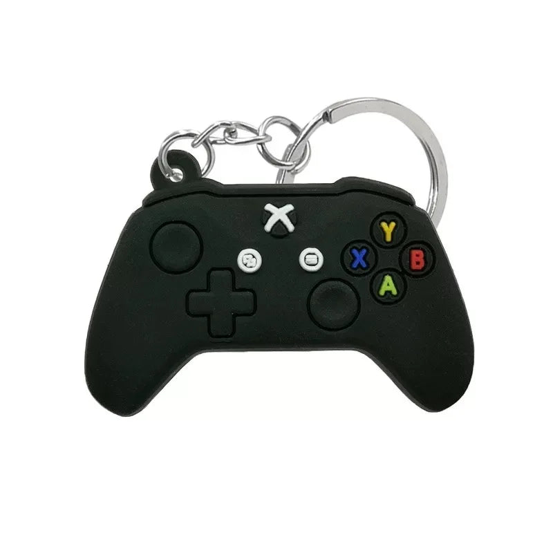 1PCS PVC Game Machine Keychain & Keyring Cute Gamepad Joystick Key Chain PS4 Game Console Jewelry Bag Car Hanging Accessories