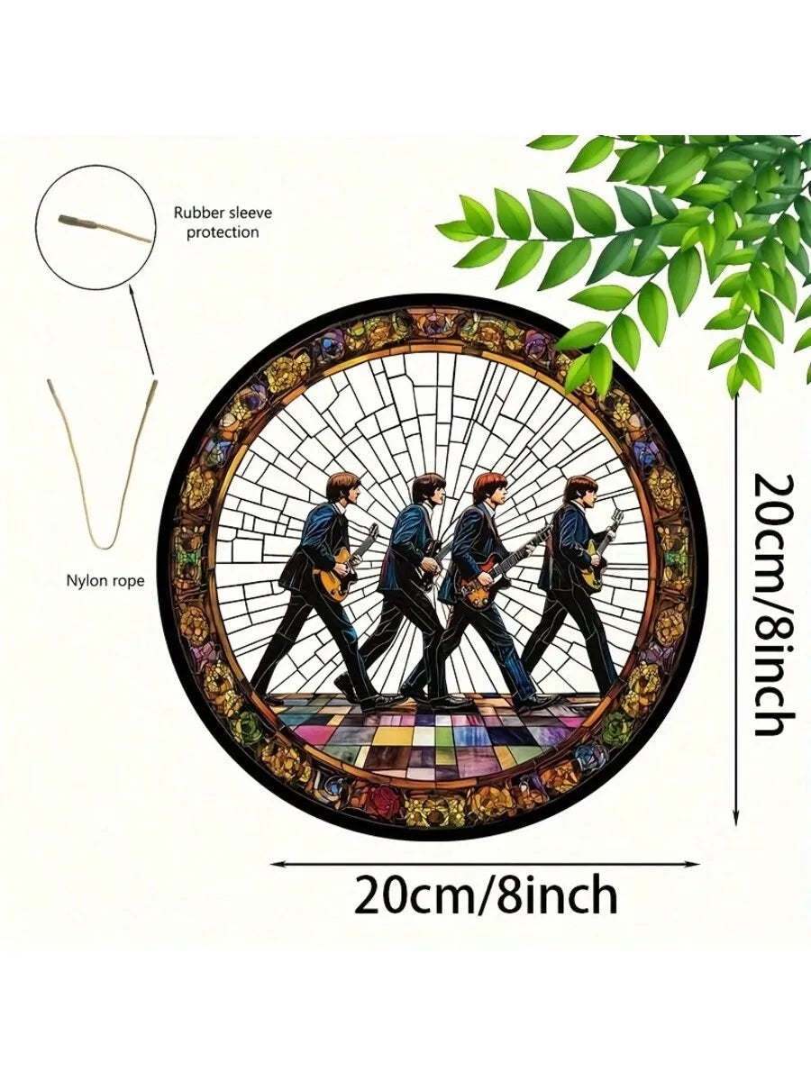 1pcs Music Legend Window Decoration, vivid indoor/outdoor decorations, unique birthday gifts for music enthusiasts,