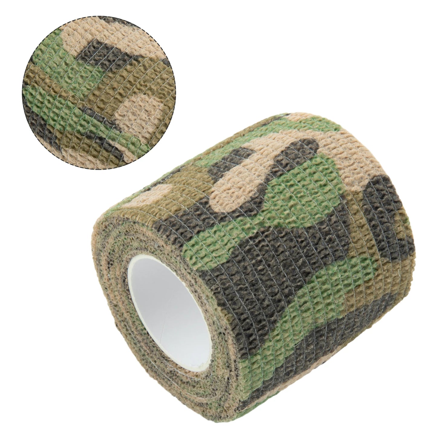 Hand Tool Camo Form Reusable Self Cling Camo Hunting Rifle Provide Insulation Fabric Tape Wrap Polyester Camouflage Equipment