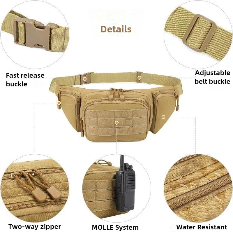 Tactical Chest Rig Pack for Men, Running Chest Bag with Front Loop Recon Chest Rigs for Hunting Outdoor EDC