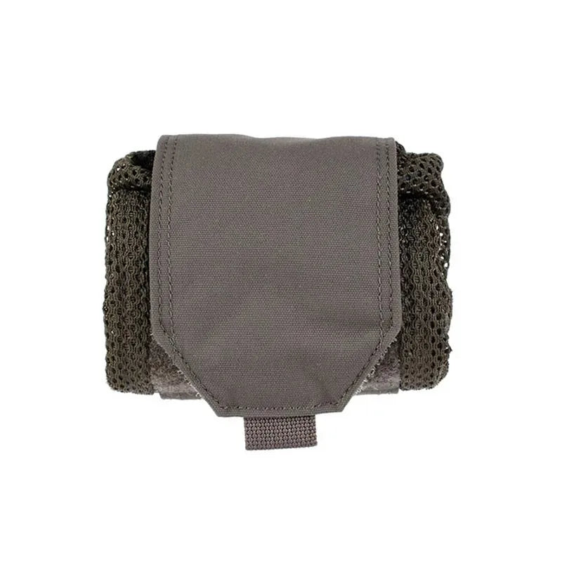 Tactical Folding Water Bottle Mesh Bag Miscellaneous Storage Waist Hanging Bag MOLLE Tactical Mesh Mesh Grid Recycling EDC Bag