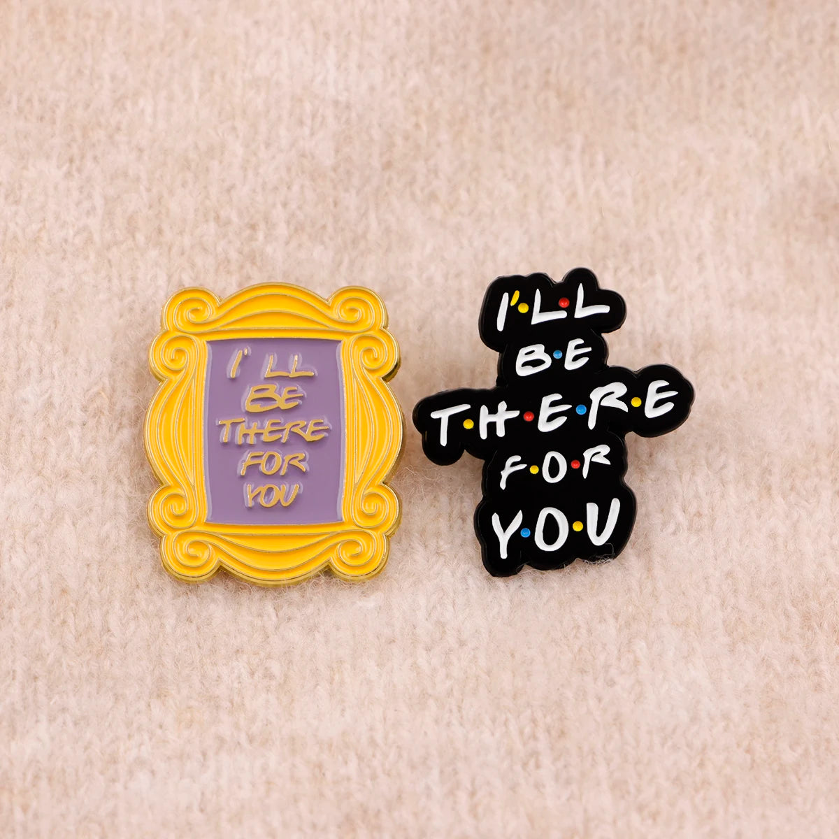 Friends Enamel Pins TV SHOW Quotes Brooches Badge Lapel Pin For Backpack Clothes Accessories Fashion Jewelry Fans Gifts