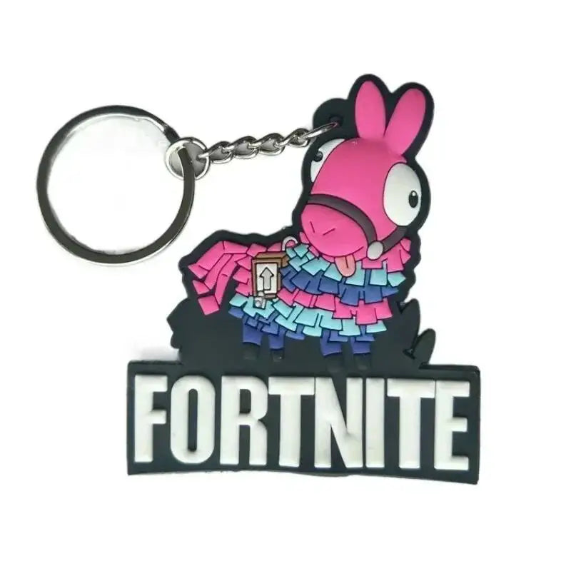 Fortnite Pvc Key Chain Cute Couple Bag Car Keychain Pendant Accessories Children's Toys Birthday Gift