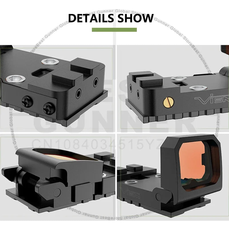 Tactical FlipDot Folding Reflex Red Dot Sight For Hunting Pistol Rifle Shotgun Scope W/R*R Plates&Picatinny Mount 3MOA Dot Sight