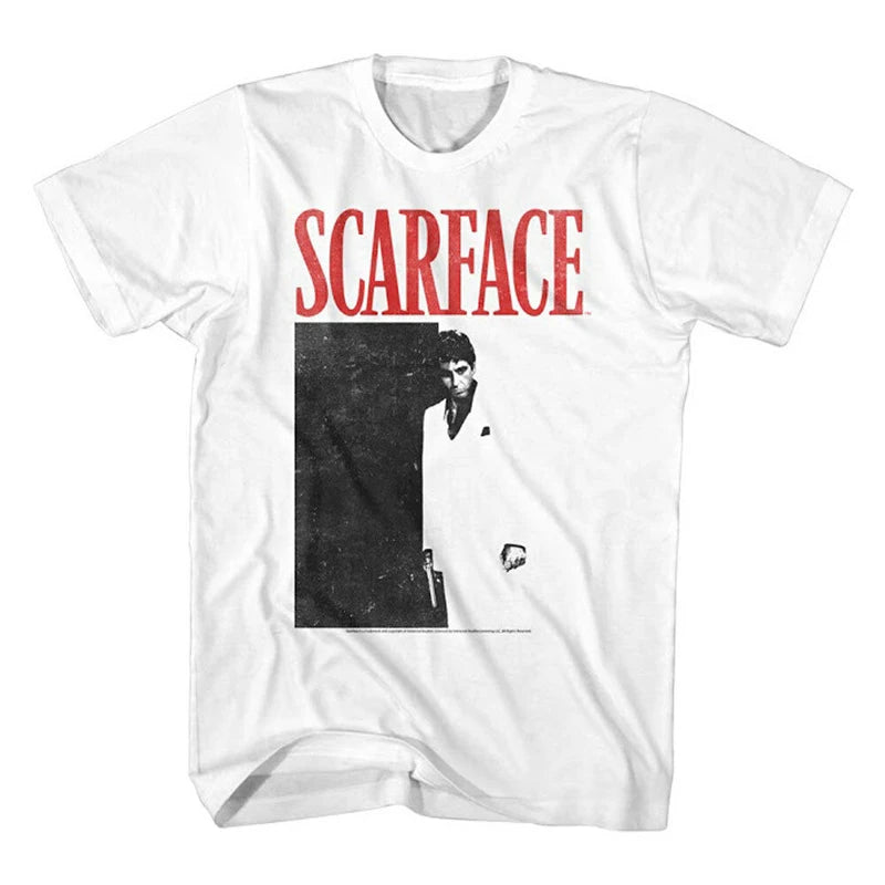 Scarface Tony MontanaT-Shirt Movie Joint Scarface Pacino Men's T-Shirt Comfortable and Breathable Y2K