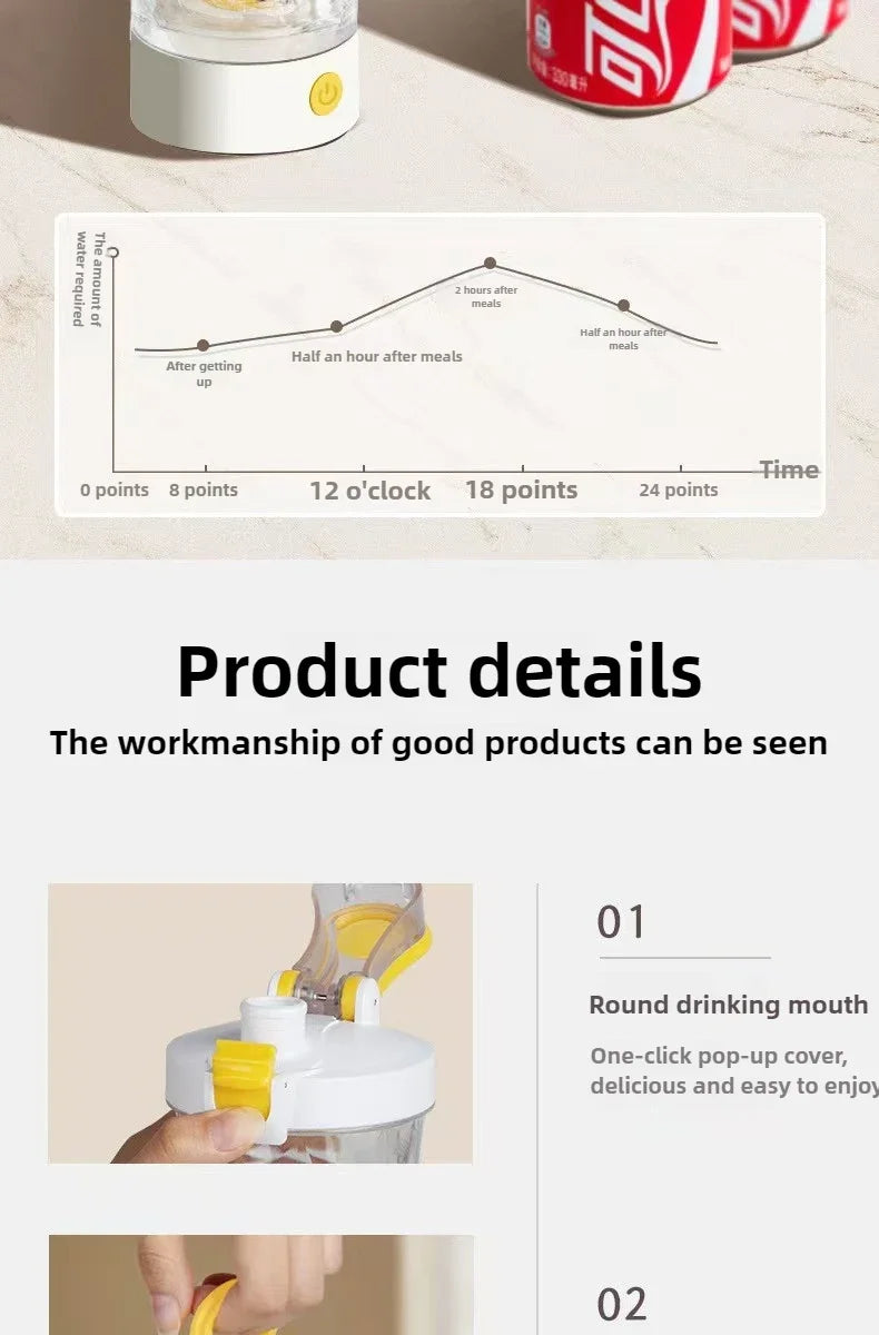 New Women Men Self-Stirring Shaker Cup Bottles Gym Sports Protein Shakes Mixing Cups Outdoor Drinkware Automatic Stirring Cup