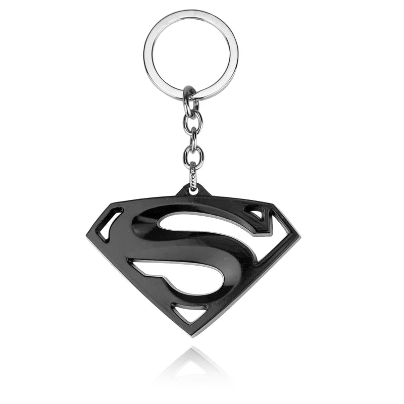 Marvel Superman keychain Cartoon Comics Avengers League Super Hero Backpack Pendant Children's Toys
