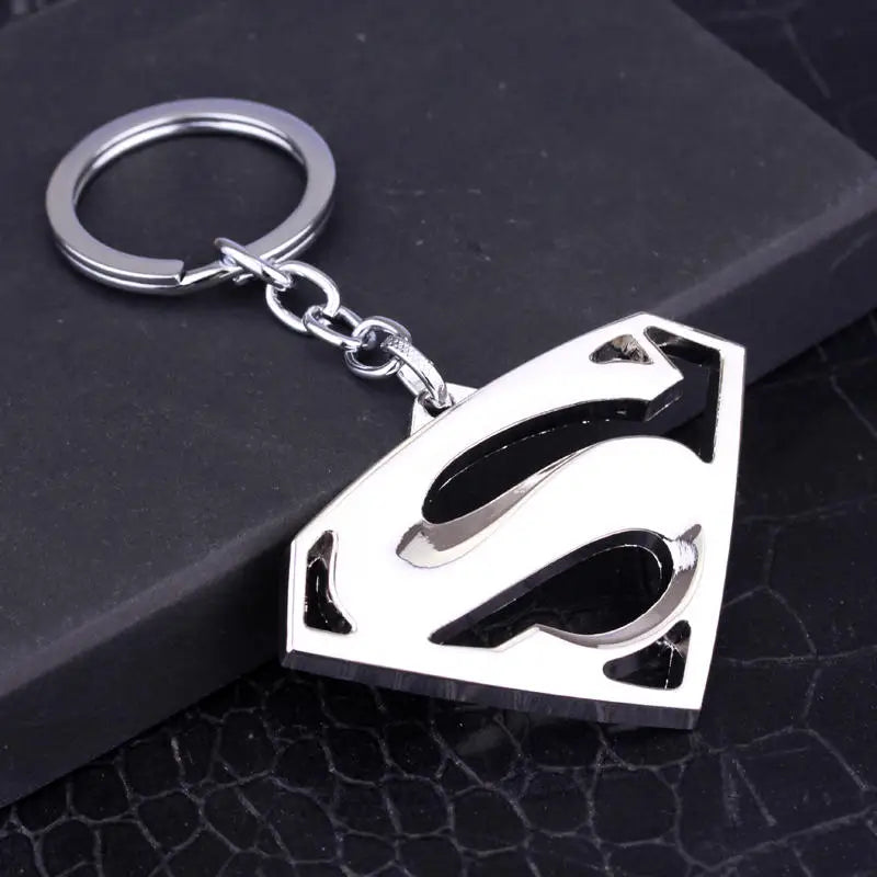 Marvel Superman keychain Cartoon Comics Avengers League Super Hero Backpack Pendant Children's Toys